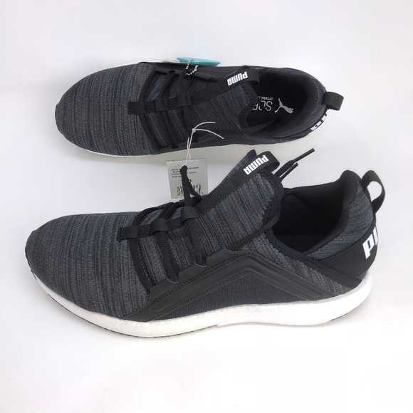 Puma Mega Nrgy Heather Knit Running Shoes Black - Picture 2 of 7